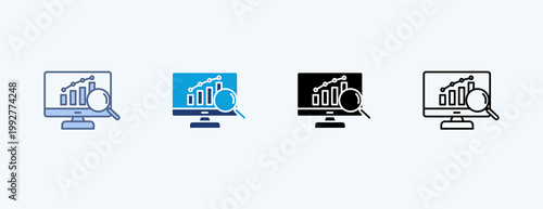 Seo Multiple Icon Illustration Vector