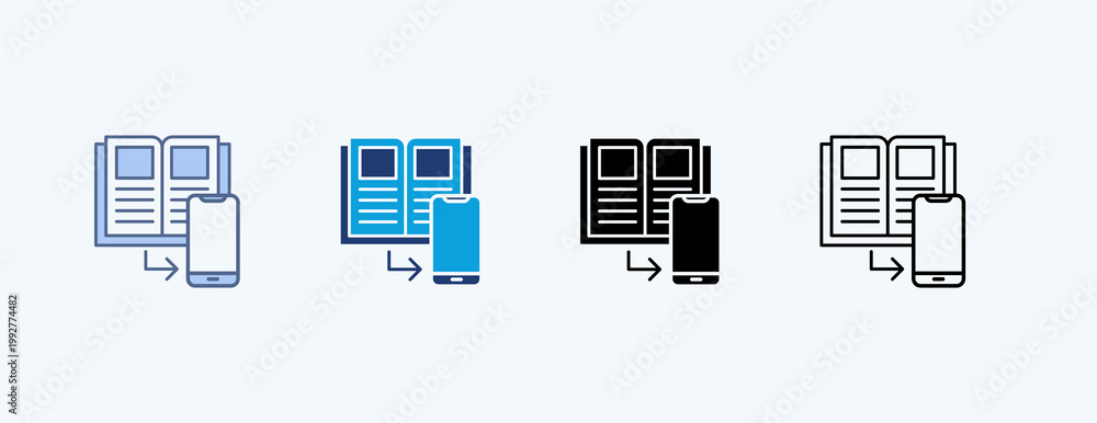 Fototapeta premium Responsive Design Multiple Icon Illustration Vector