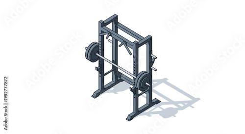 Isometric Smith Machine for Weight Training and Strength Building.