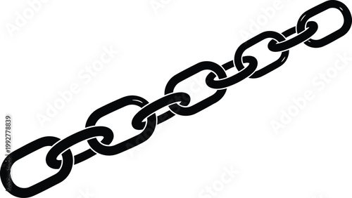 Strong metal chain links for security industrial binding and heavy duty connecting purposes