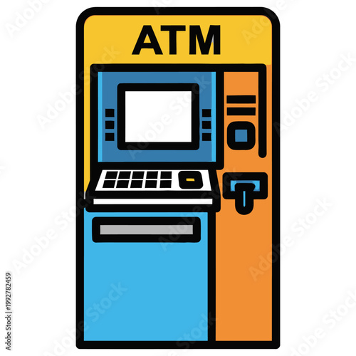 Automated Cash Machine Used For Money Withdrawal