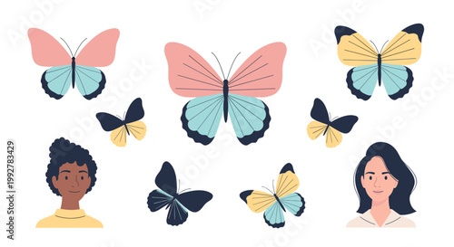 A cheerful illustration of a young man with an afro, radiating positivity and confidence. Perfect for marketing materials needing a diverse and approa