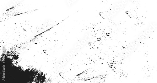 White Background with Vintage Dust Grain Texture and Abstract Dirt Overlay Grunge Noise Particles for Distressed Retro Design Vector.