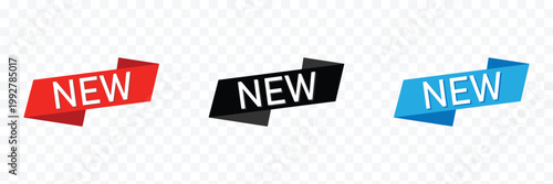 New product corner label. new banner. flat style. new product sign . Vector Illustration . EPS 10 .