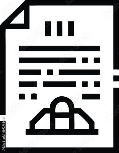 Personal profile document icon displaying essential information and individual details