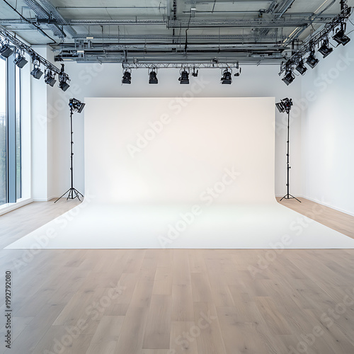 empty room with white wall