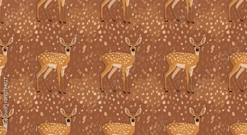 This charming illustration of a deer creates a whimsical and peaceful mood. Perfect for children's books, nursery decor, or branding focused on nature