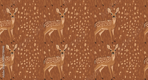 This illustration depicts a youthful deer, evoking a sense of serenity and connection to nature. Ideal for nature-themed content or projects focused o