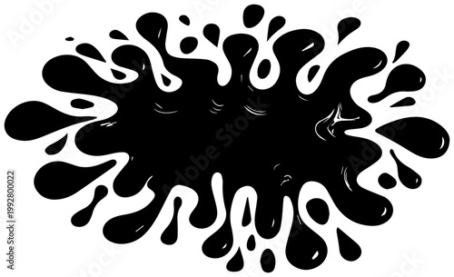 Vibrant psychedelic abstract ink splash with swirling liquid shapes and dynamic fluid motion representing creative energy and chaotic beauty in a bold graphic design element