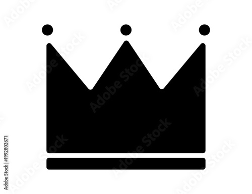 シンプルな王冠のアイコン