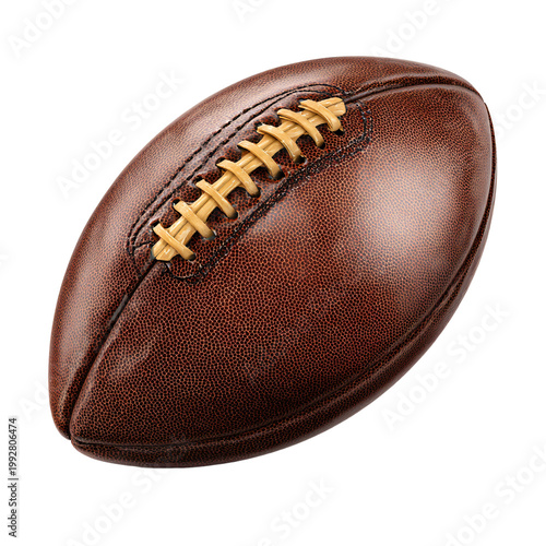 Professional Brown American Football Isolated PNG Sports Equipment for Training