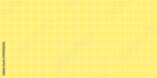Bright geometric realistic bathroom pattern with square mosaic tiles in yellow color.vector ilustration