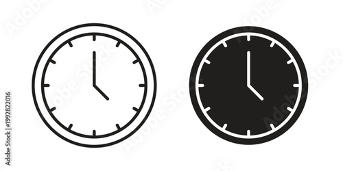 Time icon. Simple outline style for web and app. Vector icon