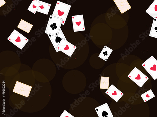 Casino Playing Cards Deck Pattern Design