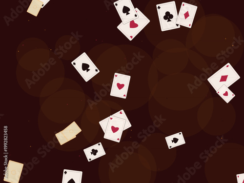 Casino Playing Cards Deck Pattern Design