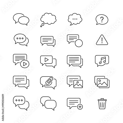 Collection of chat and speech bubbles 2.
