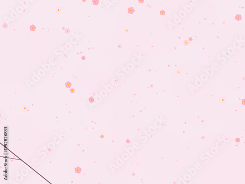 Spring Cherry Blossom Floral Pattern Design