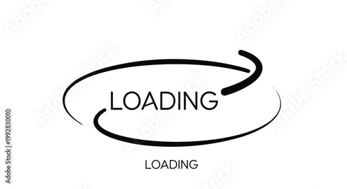 loading animation icon with circular progress bar