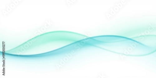 Smooth abstract blue wave background design featuring digital flow lines and light curves for a modern web banner wallpaper