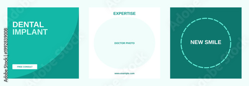 Dental Implant Clinic Modern Design Template Bundle