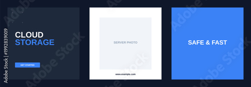 Cloud Computing Hosting Tech Design Template Bundle