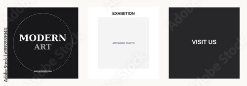 Art Gallery Exhibition Design Template Bundle