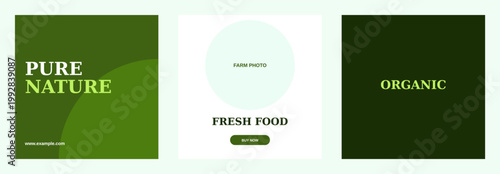 Organic Farming Agriculture Design Template Bundle