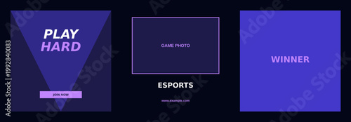 Gaming Esports Tournament Design Template Bundle
