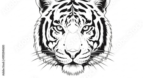 white tiger head