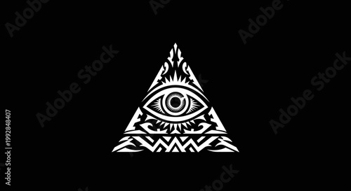 All Seeing Eye Triangle Symbol