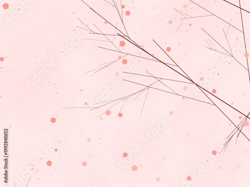 Spring Cherry Blossom Floral Pattern Design