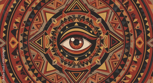 Mystic Eye Mandala Pattern