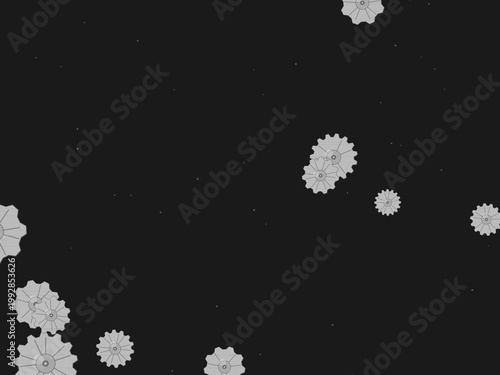 Victorian Steampunk Cog Gear Pattern Design