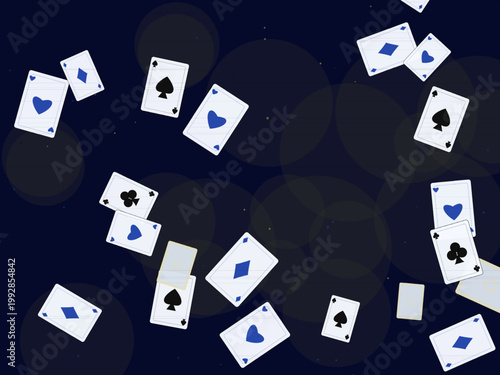 Casino Playing Cards Deck Pattern Design