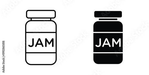 Jam icon illustrations on white, Best for Design Projects