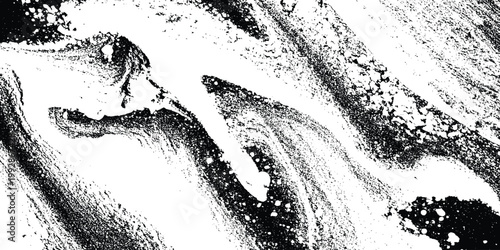 Monochromatic marble texture with swirling patterns and granular details for luxurious abstract backgrounds