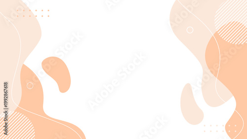 Minimalist soft pastel organic wave background. Clean aesthetic and geometric wallpaper. Suitable for banners, templates, covers, posters, cards, websites, and more