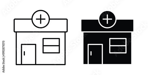 Pharmacy icon illustrations on white, Best for Design Projects