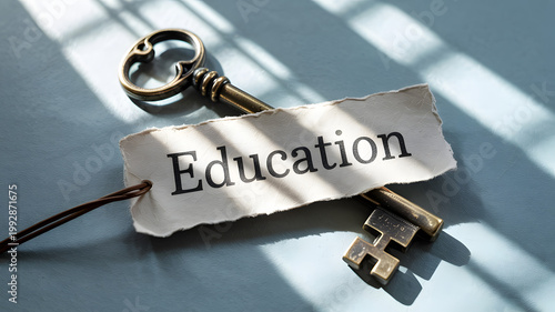 A conceptual gold key on a business paper symbolizes the security and finance text required for a successful internet message sign