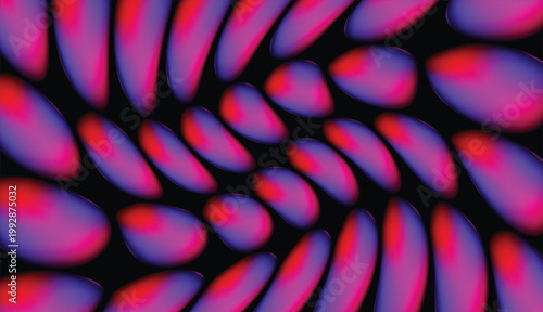 A mesmerizing and high-energy abstract digital composition featuring a swirling, spiral arrangement of elongated organic forms against a solid black background.