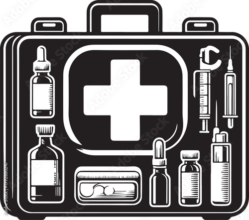 first aid kit vector illustration
