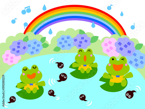 おたまじゃくしとカエル