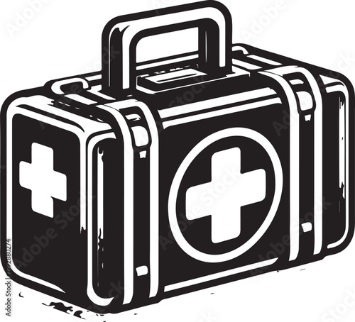 vector illustration of a suitcase