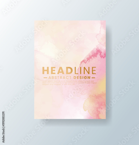 cards with bright colorful vector watercolor background. Design for your date, postcard, banner.