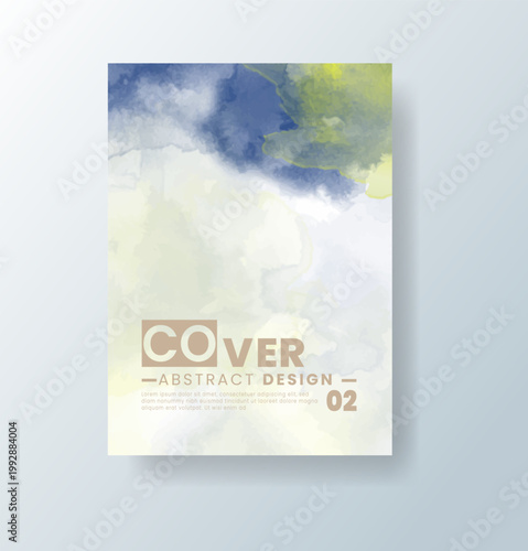 cards with bright colorful vector watercolor background. Design for your date, postcard, banner.