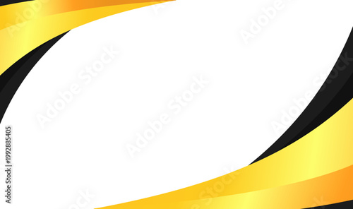 Black and gold abstract background suitable for luxury brand advertising or elegant event invitations, with a white center for contrast.