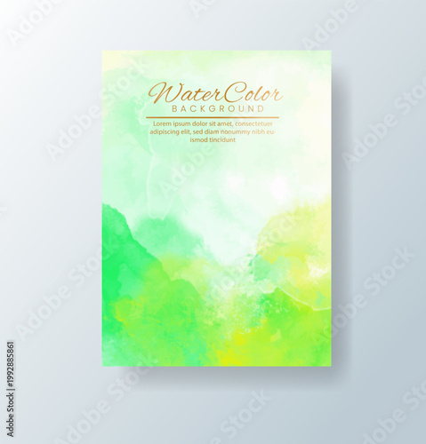 cards with bright colorful vector watercolor background. Design for your date, postcard, banner.