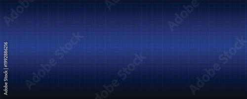 Abstract blue perspective grid line on dark background. Digital cyberspace and technology concept. Vector eps10.