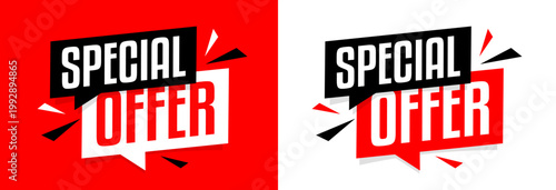 Text "Special Offer" on speech bubble