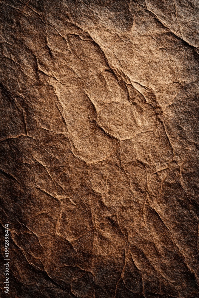 Fototapeta premium Cracked earth texture with warm brown tones and natural patterns